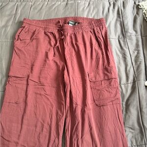 torrid Cargo Track Pants in Dusty Rose